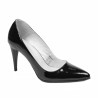 Zapatos elegantes de mujer 1246 charol negro