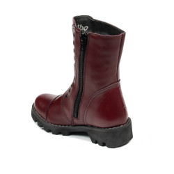 Botines para niños pequeños 39c burdeos