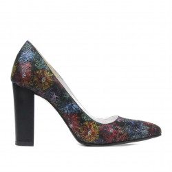 Zapatos elegantes de mujer 1261 negro pastel