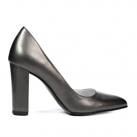 Zapatos elegantes de mujer 1261 gris nácar