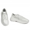 Zapatillas deportivas mujer 6015 blanco nácar combinado