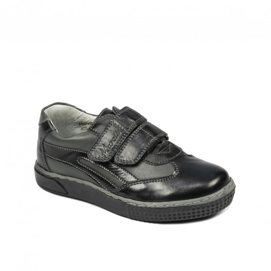 Zapatos para niños pequeños 16-2c negro+gris