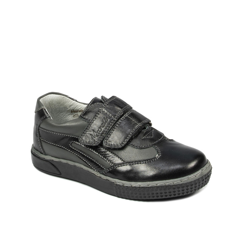 Zapatos para niños pequeños 16-2c negro+gris