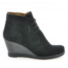 Botines mujer 3230-1 negro ante