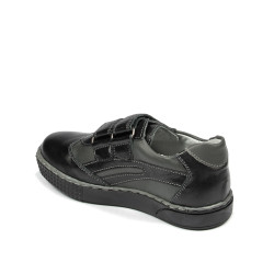 Zapatos para niños pequeños 16-2c negro+gris