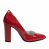 Zapatos elegantes de mujer 1261 charol rojo