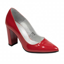 Zapatos elegantes de mujer 1261 charol rojo