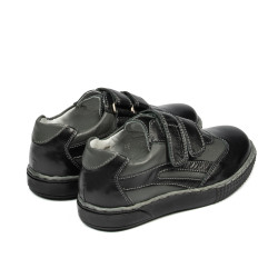 Zapatos para niños pequeños 16-2c negro+gris