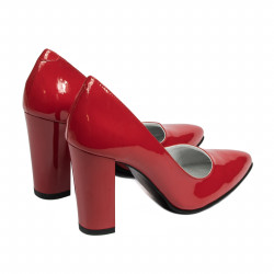 Zapatos elegantes de mujer 1261 charol rojo