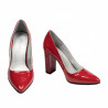 Zapatos elegantes de mujer 1261 charol rojo