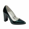 Zapatos elegantes de mujer 1261 charol verde perla