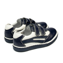 Zapatos para niños pequeños 16-2c índigo+blanco