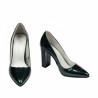Zapatos elegantes de mujer 1261 charol verde perla