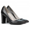 Zapatos elegantes de dama 1261 antracita nácar