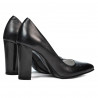Zapatos elegantes de dama 1261 antracita nácar