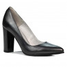 Zapatos elegantes de dama 1261 antracita nácar