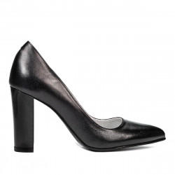 Zapatos elegantes de dama 1261 antracita nácar