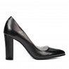 Zapatos elegantes de dama 1261 antracita nácar