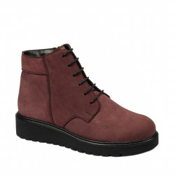 Botines de mujer 3335 bufo burdeos
