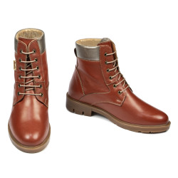 Botas de mujer 3316 marrón combinado