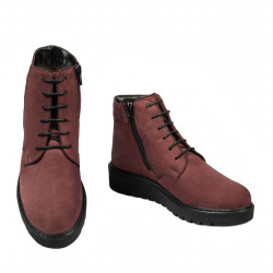 Botines de mujer 3335 bufo burdeos