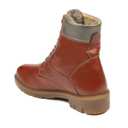 Botas de mujer 3316 marrón combinado