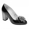 Zapatos elegantes para mujer 1272 charol negro