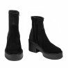 Botines mujer 3399 negro combinado