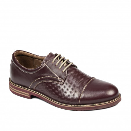 Zapatos casuales hombre 873 burdeos
