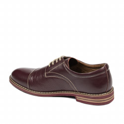 Zapatos casuales hombre 873 burdeos