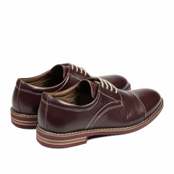 Zapatos casuales hombre 873 burdeos