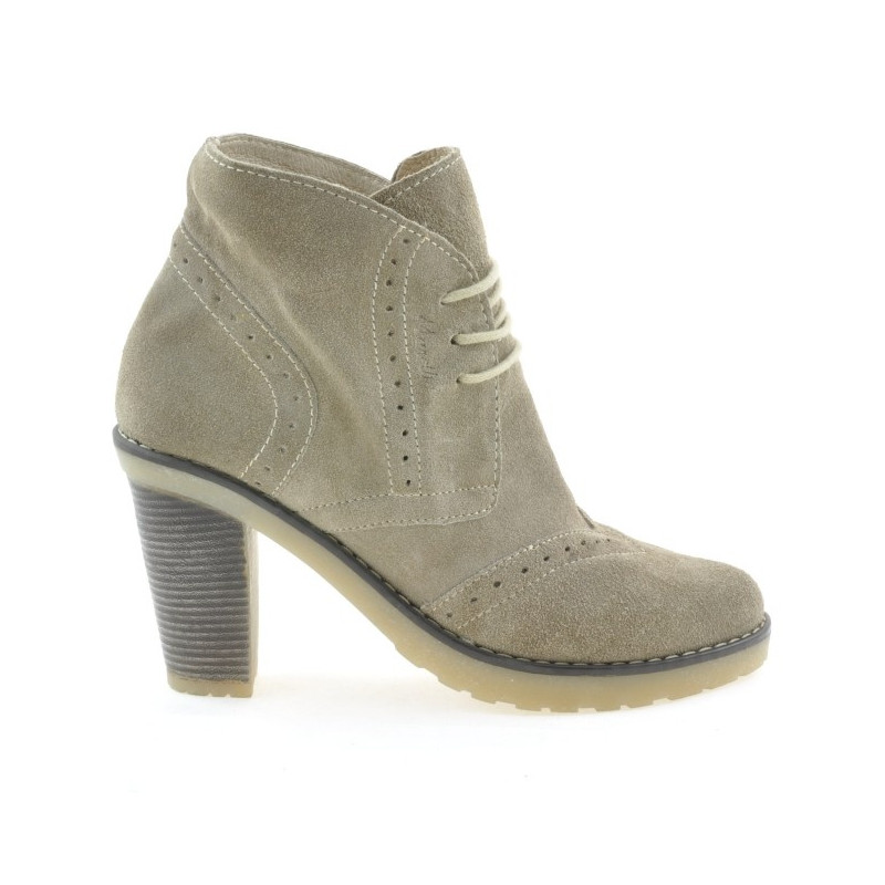 Botines de mujer 3230 arena ante