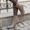 Botines con tacón mujer 1400 capuchino lifestyle