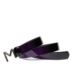 Cinturón mujer 17-2m charol morado+negro