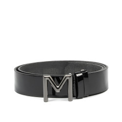 Cinturón de mujer 17-2m charol negro