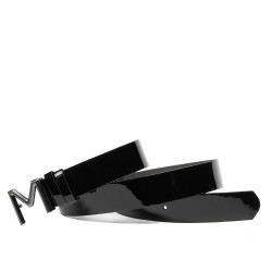 Cinturón de mujer 17-2m charol negro
