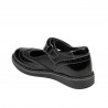 Zapatos para niños pequeños 56c charol negro combinado