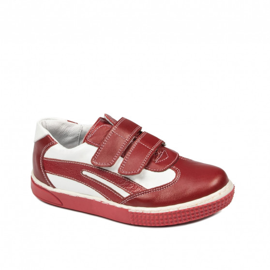 Zapatos para niños pequeños 16-1c rojo+blanco