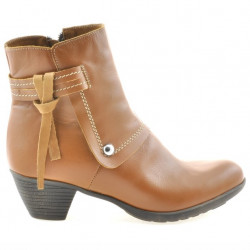 Botines para mujer 3252 marrón encerado