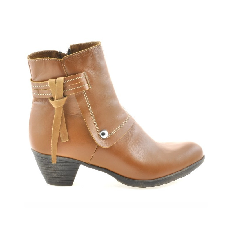 Botines para mujer 3252 marrón encerado