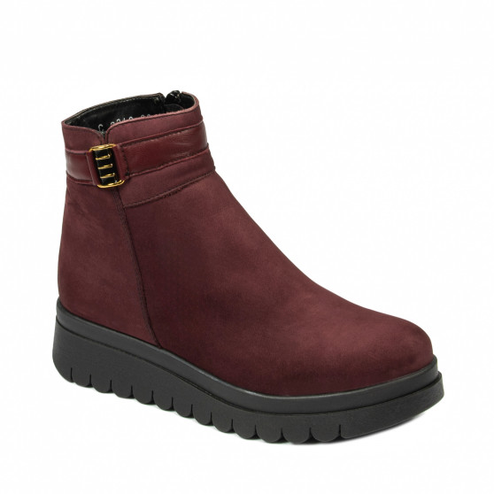 Botines mujer 3342 bufo burdeos