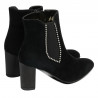 Botines de mujer 1174 negro antílope