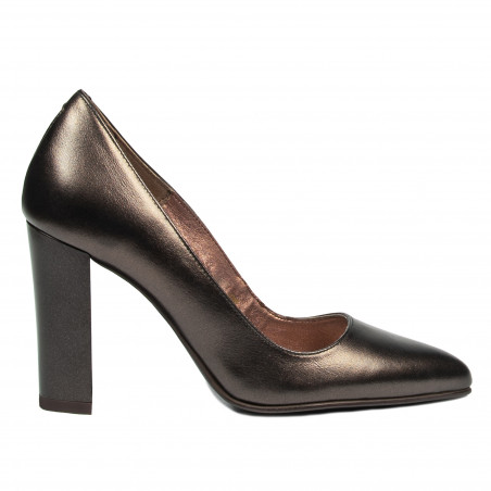 Zapatos elegantes mujer 1261 marrón nacarado