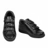 Zapatillas deportivas adolescentes 369sc negro con velcro