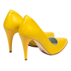 Zapatos elegantes de mujer 1246 amarillo