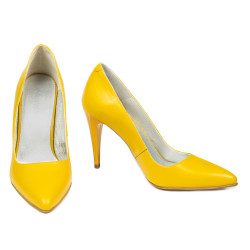 Zapatos elegantes de mujer 1246 amarillo