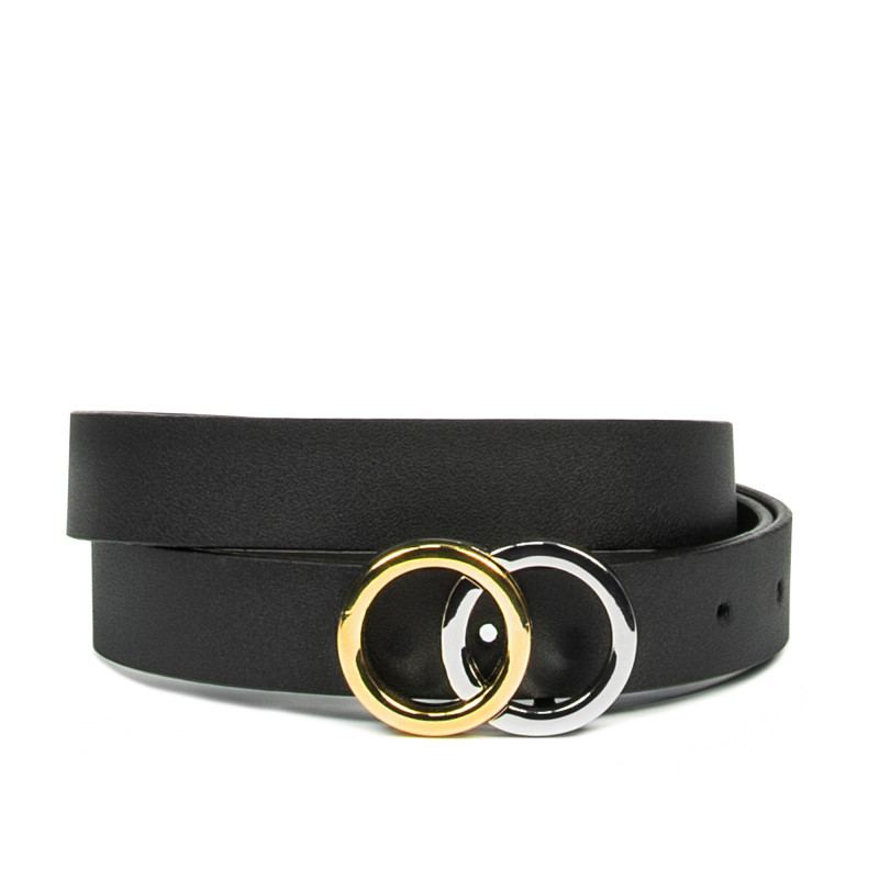 Cinturón de mujer 09m negro