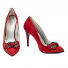 Zapatos elegantes de mujer 1279 rojo antílope