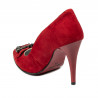 Zapatos elegantes de mujer 1279 rojo antílope