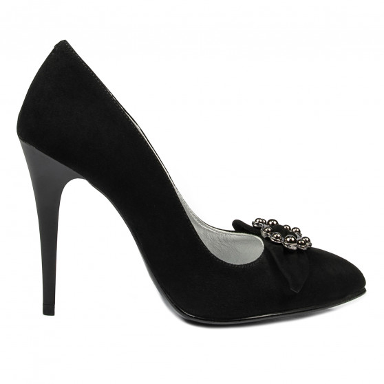 Zapatos elegantes de mujer 1279 negro antílope
